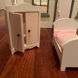 Pottery Barn Kids Dollhouse Accessories - bedroom and bathroom